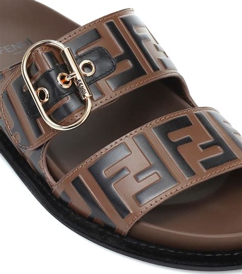 fendi fur sandals|fendi birkenstock style sandals.